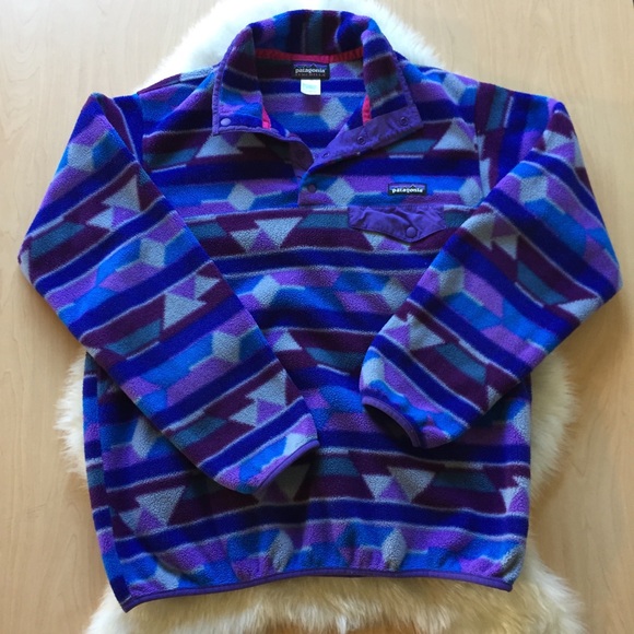 Patagonia Aztec Print Synchilla Snap T 